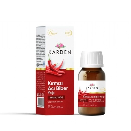 Karden Kırmızı Acı Biber Yağı 50 ml