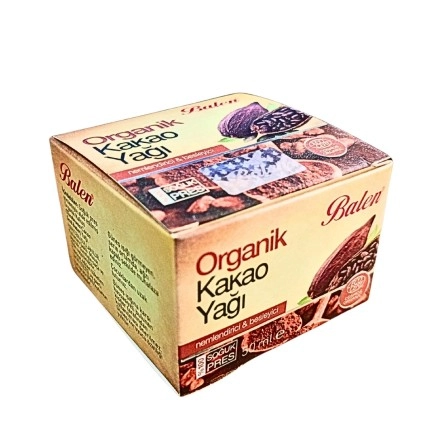 Balen Organik Kakao Yağı (Soğuk pres) 50ML
