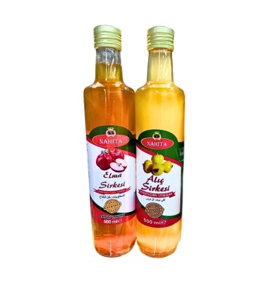 NAHİTA ELMA VE ALIÇ SİRKESİ 500ML+500ML