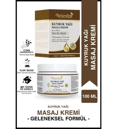NATURALİNE KUYRUK YAĞI MASAJ KREMİ 100ML