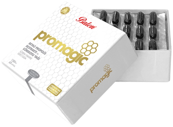 Balen Promagic Propolis Ekstraktı ve Çörekotu Yağı İçeren Yumuşak Kapsül